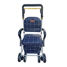 보행보조차 실버카 F-379 체크무늬 노인 유모차