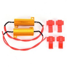 자동차 부품 고정 옴 저항 방향 플래시 50W RX24 차량 부하 하이퍼 LED 1X 전구 SMD 블링크 고속 지시등 지시등용 6
