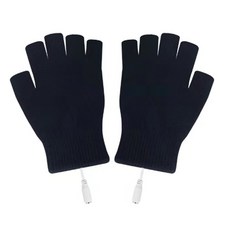 겨울 열 손가락이 없는 USB 열선내장 장갑 사이클링 전기 가열 장갑, 02 B