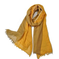 Shanlin 남녀공용 면 리넨 스카프 격자무늬-라이트 블루 74.8\"x35.4\" (190x90cm), 3t-진저-베이지, 1개