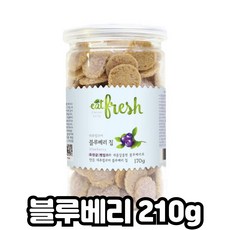 네츄럴코어 잇프레쉬 애견간식210g 비스켓, 1개, 블루베리칩