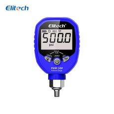 엘리텍 무선 디지털 압력게이지 PGW-500 (블루) Elitech 냉동게이지, 1개, 블루 - 다이빙잔압게이지오링