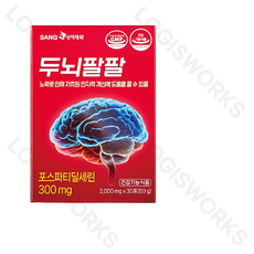 [정품100%] 상아제약 두뇌팔팔 2000mg 30포 기억력 인지력 포스파티딜세린