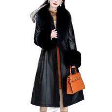 몽골코트 여성용 따듯한 트렌치 몽골목도리 양 패션