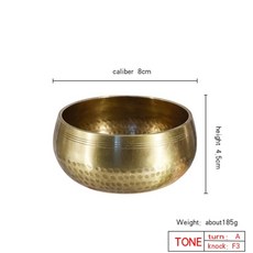 싱잉볼 명상 구리 크리스탈 띵샤 티벳 종 네팔 스틱 막대 불교 노래 그릇 티베트 노래, 8cm 명상 그릇