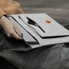 갤탭 아이패드 프로 13인치 11인치 태블릿 노트북 슬림핏 경량 파우치 케이스 수납 가방, 다크그레이