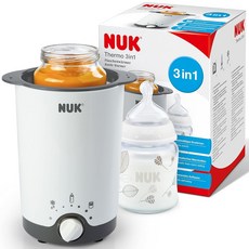 NUK Thermo 3in1 젖병워머 | 액체와 반죽식품의 부드러운 해동 가열 및 보온 | 쉽게 제거할 수 있는 바구니 | EU 플러그, 써모 익스프레스, 1개