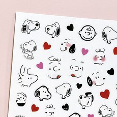 스누피 네일스티커