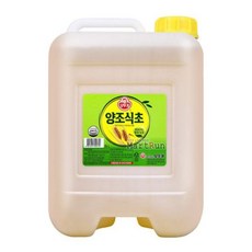 오뚜기 양조식초 15L 대용량식초 업소용 식당용 가정용, 1개