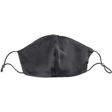 [수입 패션 마스크] 7% Melt Blowed Cotton Filters를 커버하는 Fashion Mask 블랙 멀버리 실크 페이스 마스크 숨쉬기 쉬운 탄력 이어 루프 피부 친화, 1set, 1set