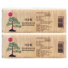 도미표 가는 대나무 이쑤시개, 4000개, 2세트