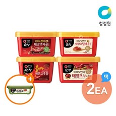청정원 고추장(찰/불타는/매운/덜매운) 4종 2개 골라담기 +(증정)쌈장200g