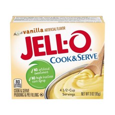 젤로 바닐라 푸딩 젤라틴 믹스 85g x24팩 JellO Vanilla, 24개