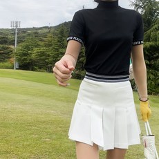 투솜 여성골프티셔츠 여성 골프 티셔츠 플레이시보리 반목 기능성 피부보호 쿨감 쿨링 이너 냉감 아이스 UV차단 여름골프티셔츠 기능성골프티셔츠 쿨감골프티셔츠