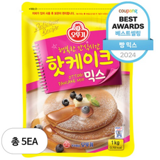 오뚜기 핫케이크 믹스, 5개, 1kg