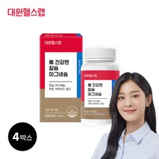 장대원 칼슘 마그네슘 아연 비타민D 플러스 망간(4박스/12개월분), 90정, 4개