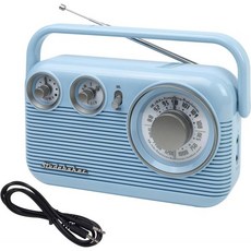 Studebaker 스튜드베이커 SB2003 레트로 휴대용 라디오, Vintage Sky Blue(한정판) - 스튜드베이커