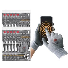 3M 컴포트그립 TOUCH 핸드폰 터치 장갑 10개입 / Comfort Grip Touch Summer Safety Gloves 10pairs