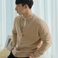 남자라운드넥가디건