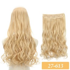 부분가발 보이지 않는 와이어 헤어 익스텐션 스트레이트 합성 클립 내열성 헤어피스 고온 섬유 인조, 16 inches, [65] SQ88 27-613, 1개