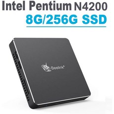 Beelink 비링크 미니 PC T45 - Windows 10 Intel Pentium N4200 (up to 2.5GHz) 8GB DDR3 256GB SSD Dual HDMI Port