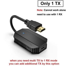 HDMI수신기 무선 HDMI 익스텐더 비디오 송신기 및 리시버 디스플레이 어댑터 PS4 카메라 노트북 PC TV 모니터용 스위치 1080p, 01 Only 1 TX