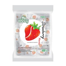 [태국]하오리위안 마이츄이 밀크 캔디 딸기맛 380g (100개입)*2번들