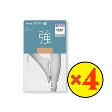  아츠기 아스티그 (강) 잘 찢어지지 않는 넉넉한 (J사이즈) 스타킹 (블랙 480) 1족 곱하기4 JL 