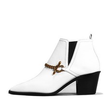 나무하나 METAL CHAIN ANKLE BOOTS NUH4547WH