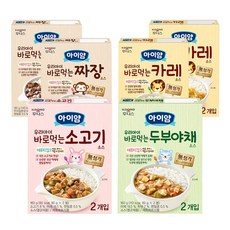 아이얌 바로먹는 소스 6종 [카레2+짜장2+소고기1+야채1], 160g, 6개