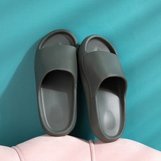욕실화 매우두꺼운 슬리퍼 남성 빅사이즈 소변밟기 소프트 남여공용 커플 여름미끄럼방지 실내 홈웨어, C06-벽옥(통굽)