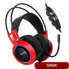 사운드list ABKO HACKER B980 게이밍 헤드셋 레드 무선이어폰 PC 스피커