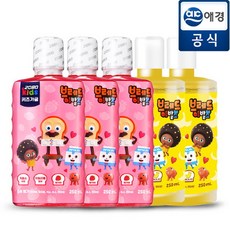2080 브레드이발소 키즈 가글 250ml x 5개 / 어린이, 01.딸기맛 5개