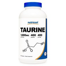 뉴트리코스트 타우린 1000mg 캡슐, 400정, 4개