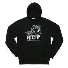 [허프 후드티/집업] SPIKE NEEDLES PULLOVER HOOD-BLK