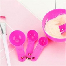 해윌 스파츌라브러쉬 모델링팩도구 모델링팩고무볼 4p set, 녹색, 1개