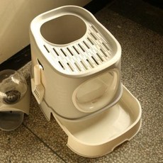 고양이모래 사막화 변기훈련훈련 고양이 사분전폐쇄 서랍형 화장실 냄새 안나고 사반돌기 꼭대기식 똥통000041031, 02 신사회