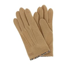 DAKS MEN Jersey gloves cashmere blend simple basic 17-460004 36/Camel