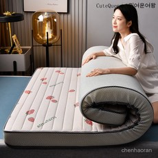 CuteQueen 귀여운여왕 사계절 매트리스 가정용 두꺼운 쿠션 싱글 다다미 스펀지 매트리스 매트리스 매트리스 바닥