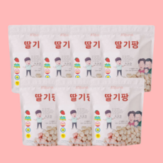 올바름 유아간식 딸기팡 맛있는 유기농쌀과자 50g, 7개