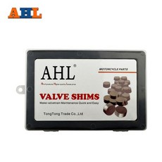AHL 오토바이 엔진 부품 조정 가능한 밸브 패드 심 9.48mm 전체 밸브 심 키트 캠 3.225-3.475 5 개 포함