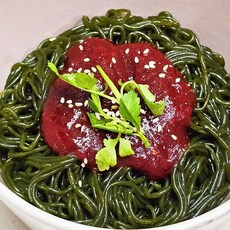 저칼로리 완도 매생이가 들어있는 해초국수 180g x 3봉 (비빔소스3증정), 3개