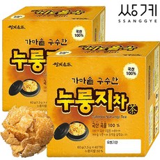 쌍계명차 가마솥 구수한 누룽지차 40+40T 차 현미, 80개, 1.5g, 선택/쌍계명차 가마솥 구수한 누룽지차 40t 2개