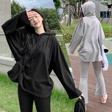 티데일리 이지 박시 후드 트레이닝 세트 여성 티셔츠 밴딩바지 상하의