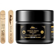 SILK ROAD 유기농S 에너지 풀빅산 Shilajit 85가지 이상 미네랄이 함유 히말라야 실라짓30gm 수지, 1개 - 실크아미노산