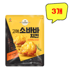 CJ 고메 소바바치킨 소이허니 순살, 180g, 3개