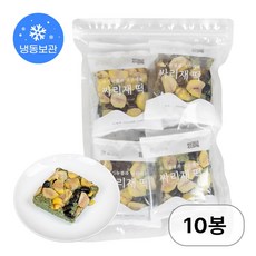 싸리재 쑥떡 [ 알밤 쑥설기 100g 10봉지 ] 무설탕 현미떡, 10개