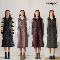 모라도 최종가 덕다운 퀼팅 원피스 1종