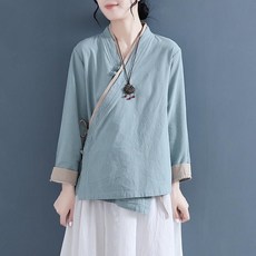 Angel 여성 면마 생활한복 개량한복
