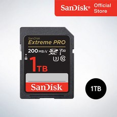 샌디스크코리아 공식인증정품 SD메모리카드 SDXC Extreme Pro 익스트림 프로 UHS-I SDXXD 1TB, 1테라